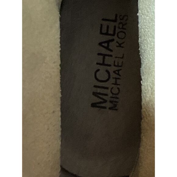 Michael Kors FULTON BOOTIES Suede/ Leather Ankle Boots Women Sz US 8.5-M Buckle - Picture 15 of 16